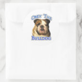 Befolgen Sie den Bulldog - Aufkleber (Tasche)
