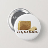 Befolgen Sie den Käse Button (Vorne & Hinten)