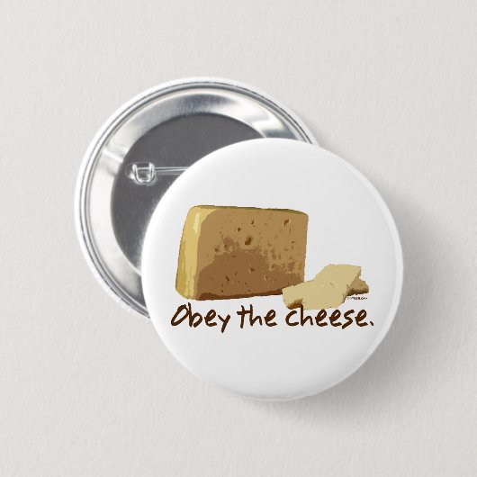 Befolgen Sie den Käse Button (Vorne & Hinten)