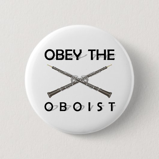 Befolgen Sie den Oboist Button (Vorderseite)