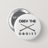 Befolgen Sie den Oboist Button (Vorne & Hinten)