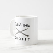 Befolgen Sie den Oboist Kaffeetasse (Vorderseite Links)