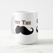 Befolgen Sie den Schnurrbart Kaffeetasse (Vorderseite Links)