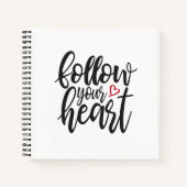 Befolgen Sie den Vortrag Ihres Herzens, Valentine Notizblock (Vorderseite)