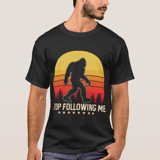 Befolgen Sie die Bigfoot-Silhouette T-Shirt (Vorderseite)