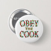 Befolgen Sie die Cook Sprichwort Holiday Lights Button (Vorne & Hinten)