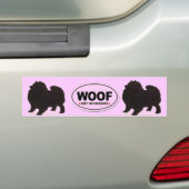 Befolgen Sie die Keeshond-Silhouette Autoaufkleber (Auf Auto)