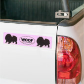 Befolgen Sie die Keeshond-Silhouette Autoaufkleber (Auf Lkw)