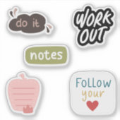 Befolgen Sie die niedlichen Briefe Scrapbooking Aufkleber (Vorderseite)