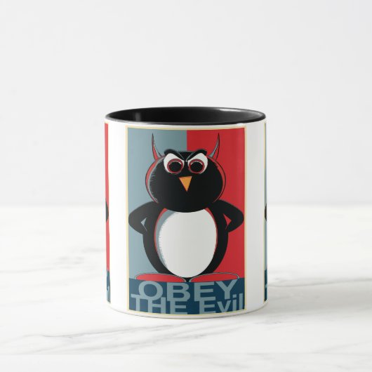 Befolgen Sie die schlechte Penguin-Tasse Tasse (Zentrum)
