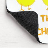 Befolgen Sie die verrückten Küken Mousepad (Ecke)