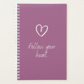 Befolgen Sie Ihr Herzangebot l Modernes Niedliches Planer (Vorderseite)