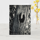 Befolgen Sie Ihre Herzgrußkarte mit Angebot Karte (Gelbe Blume)