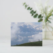 Befolgen Sie Ihre Träume eigene Postkarten (Stehend Vorderseite)