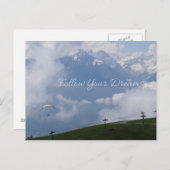 Befolgen Sie Ihre Träume eigene Postkarten (Vorne/Hinten)