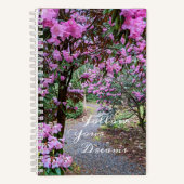 Befolgen Sie Ihre Träume Garten Weg Blumen Notizblock (Vorderseite)