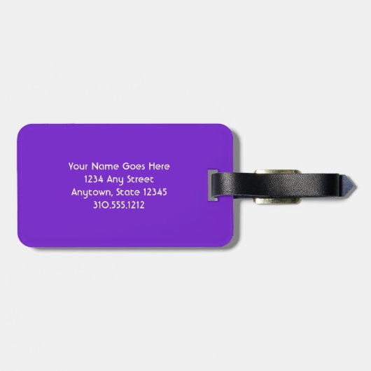 Befolgen Sie Ihre Träume Zitat stilvolle rosa Sonn Gepäckanhänger (Rückseite horizontal)