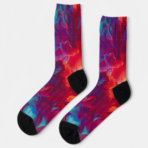 Befolgen Sie Ihre Träume Zitate farbige Blume Socken