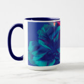 Befolgen Sie Ihre Träume Zitate farbige Blume Tasse (Links)
