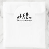 Befolgen Sie mich nicht - Runder Aufkleber (Tasche)