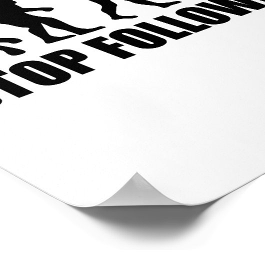 Befolgen Sie mir die Evolution Poster (Ecke)