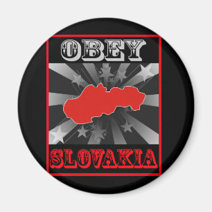 Befolgen Sie Slowakei Magnet