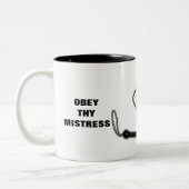 BEFOLGEN SIE THY GELIEBTE ZWEIFARBIGE TASSE (Links)