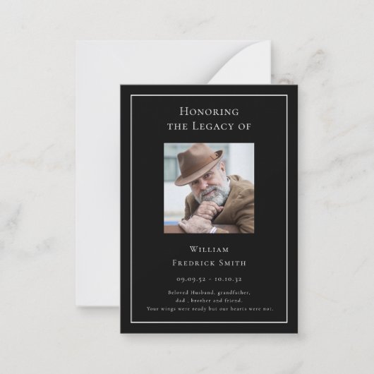 Befolgung der alten modernen Foto-Gebetskarte Mitteilungskarte (Vorderseite)