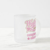 Befolgungs-Offizier-Geschenk (Welten am besten) Mattglastasse (VorderseiteRechts)