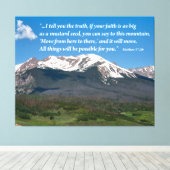 Befördern Sie die inspirierende Leinwand des Berge (Insitu (Holzboden))