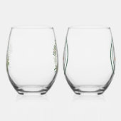 Befördert auf Oma & Opa 2025 Weinglas Ohne Stiel (Links)