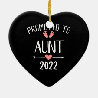 Befördert auf Tante 2022 Keramik Ornament