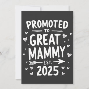 Befördert nach Großem Mammy Est. Muttertag 2025 Dankeskarte
