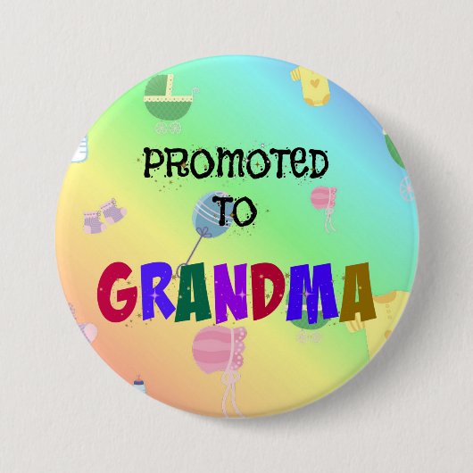 Befördert nach Oma Button (Vorderseite)