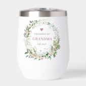 Befördert nach Oma Est. 2025 Blumendesign (Vorderseite)