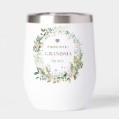 Befördert nach Oma Est. 2025 Blumendesign (Rückseite)