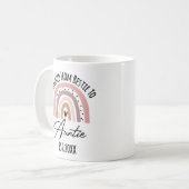 Befördert von Bestie zu Tante, Tante zu Geschenk Kaffeetasse (Vorderseite Links)