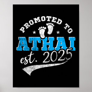 Befördert zu Athai 2025 Neue indische Tante Vintag Poster