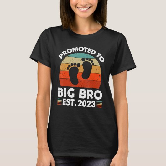 Befördert zu Big Bro werde ich ein großer Bruder s T-Shirt (Vorderseite)