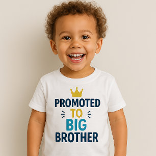Befördert zu Big Brother Niedlich Sibling Ankündig Baby T-shirt