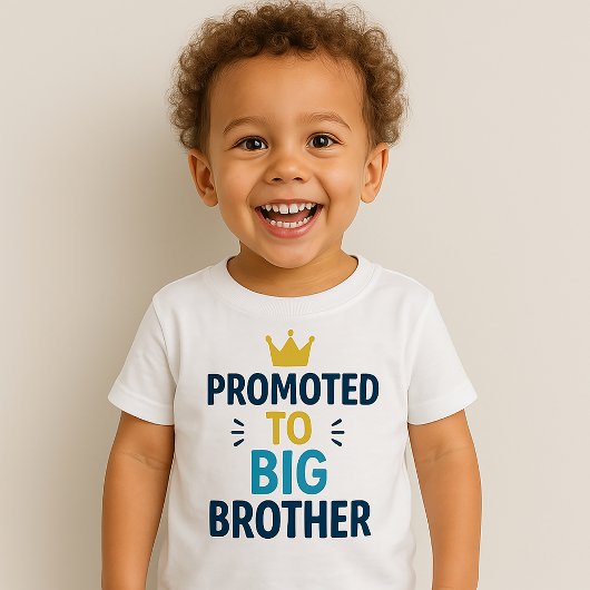Befördert zu Big Brother Niedlich Sibling Ankündig Baby T-shirt