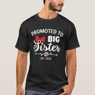 Befördert zu Big Sister 2023 Kleinkind Girl bald b T-Shirt