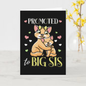 Befördert zu Big Sister Niedlich Big Sis Karte (Gelbe Blume)