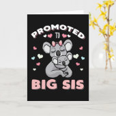 Befördert zu Big Sister Niedlich Big Sis Karte (Gelbe Blume)