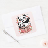 Befördert zu Big Sister Quadratischer Aufkleber (Umschlag)