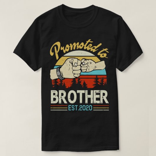 Befördert zu Bruder Est 2020 glückliche Vater Elte T-Shirt (Design vorne)