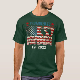 Befördert zu Daddy 2022 Neuer Vatertag T-Shirt