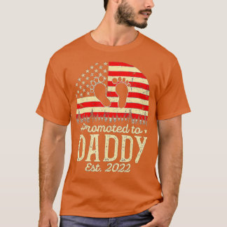 Befördert zu Daddy 2022 Neuer Vatertag T-Shirt