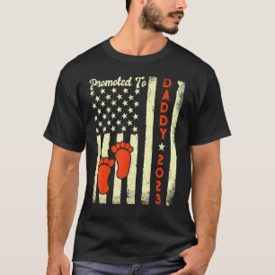 Befördert zu Daddy 2023 zum ersten Mal New Dad Ame T-Shirt