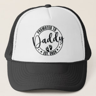 Befördert zu Daddy 2024, Funny Spaß New Dad Truckerkappe